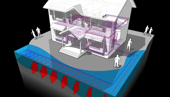 Geothermal Home Energy Diagram